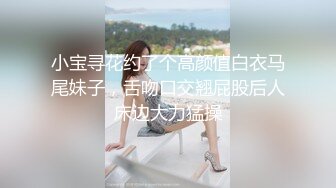 小宝寻花约了个高颜值白衣马尾妹子，舌吻口交翘屁股后人床边大力猛操