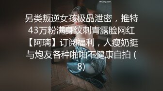 另类叛逆女孩极品泄密，推特43万粉满身纹刺青露脸网红【阿璃】订阅福利，人瘦奶挺与炮友各种啪啪不健康自拍 (8)