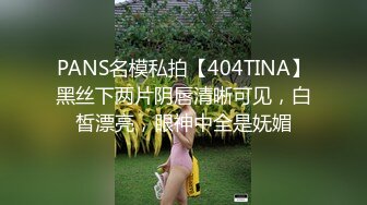 PANS名模私拍【404TINA】黑丝下两片阴唇清晰可见，白皙漂亮，眼神中全是妩媚